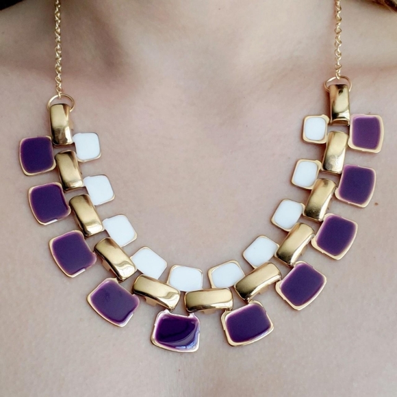 New Geometric Statement Necklace - Picture 3 of 4